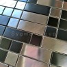 Metal stainless steel tile for kitchen backsplash or bathroom wall model VIGO