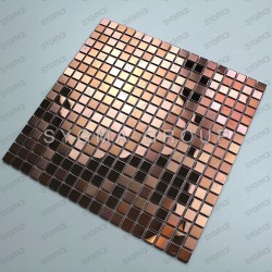 Copper mosaic in brushed...