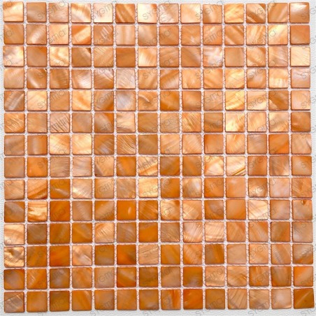 Shower S Mosaic Nacarat Orange, Orange Floor Tiles Design