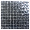 Black glass mosaic tiles for bathroom and kitchen KEREM