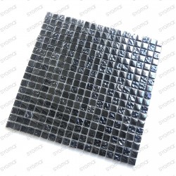 Black glass mosaic tiles for bathroom and kitchen KEREM