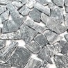 Grey stone mosaic marble floor tiles ORIA GRIS